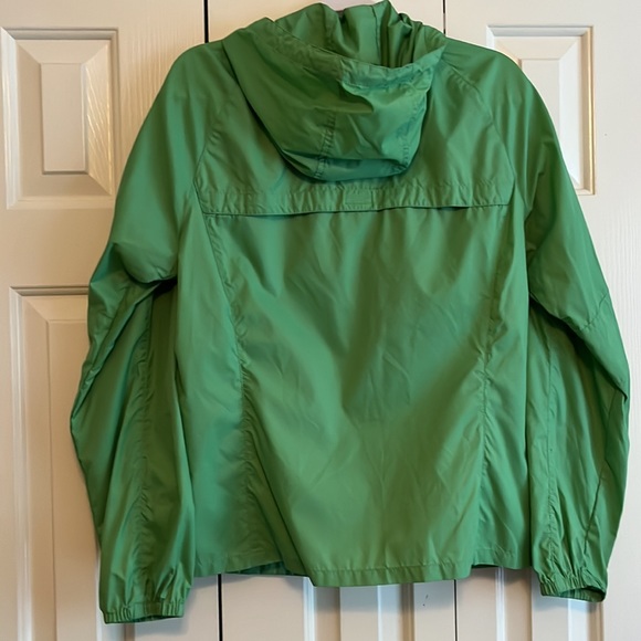 NWOT Eddie Bauer Green Hooded Full Zip Windbreaker/Rain Coat Size S - Picture 7 of 13